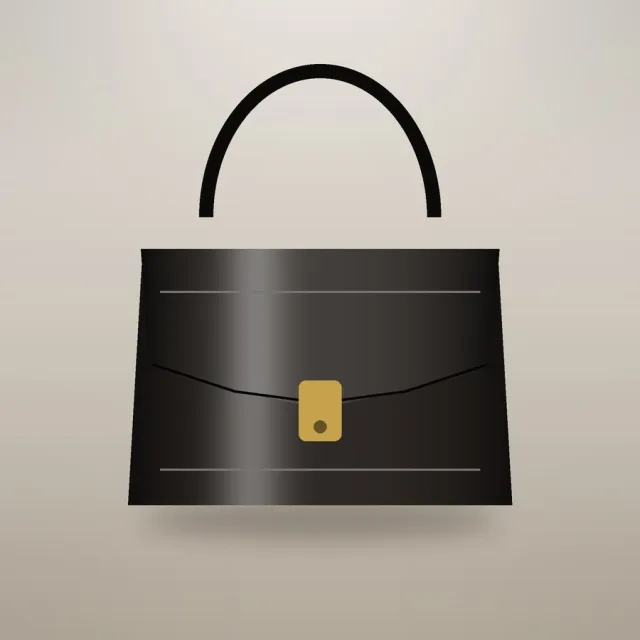 [demo] Black Leather Bag