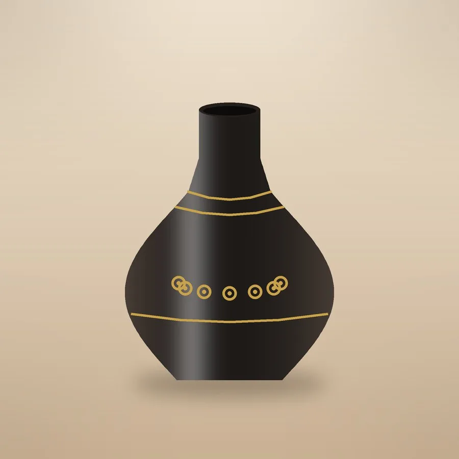 [demo] Fez Black Vase